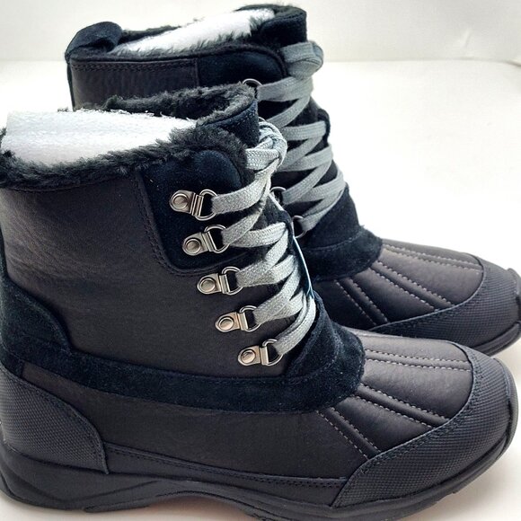 Rockport Women Se High Hiker Waterproof Black Boots Adiprene by Adidas - Picture 2 of 15